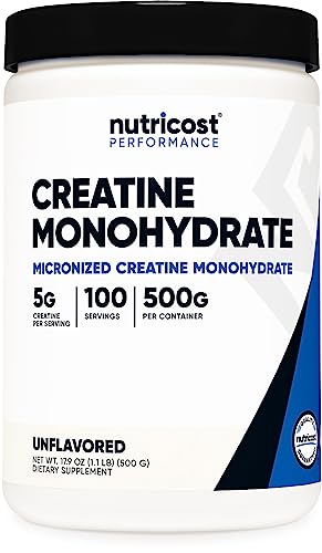 Nutricost Creatine Monohydrate Micronized Powder (100 servings)