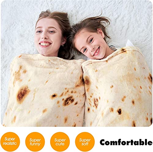 Burritos Tortilla Throw Blanket