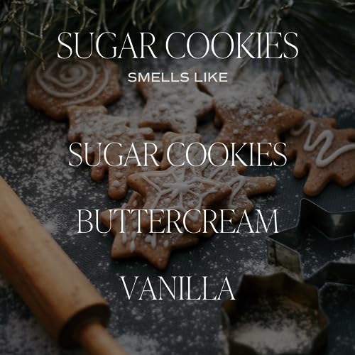 Sugar Cookies Candle | 9oz Clear Jar, 40 Hour Burn Time, Made in the USA