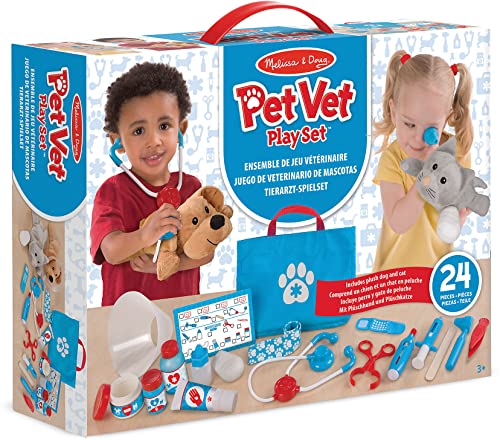 Kids Veterinary Play Set, Pretend Play Doctor Set For Kids Ages 3+