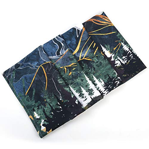 Mountain Tapestry Wall Hanging Forest Trees Art Tapestry Sunset Tapestry  (51.2 x 59.1 inches)